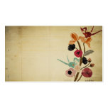 Vintage Japanese flowers Business Card