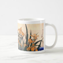 Vintage Japanese Iris Coffee Mug