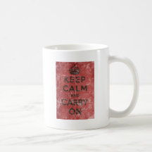 Vintage Keep Calm And Carry On Mugs