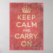 Vintage Keep Calm And Carry Posters