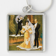 Vintage Kellar Greatest Wonder "Gone" Poster Key Chains