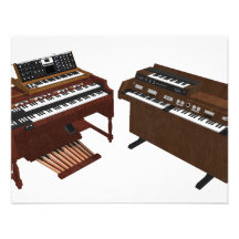 Vintage Keyboards: 3D Model: Invite