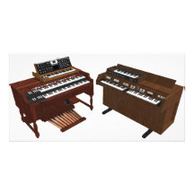 Vintage Keyboards: 3D Model: Personalised Photo Card