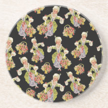 Vintage Lady Aristocrat Drink Coasters