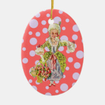 Vintage Lady Aristocrat Ornaments