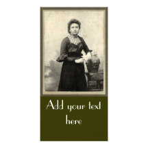 Vintage Lady Personalized Photo Card