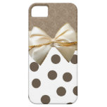 Vintage Large Brown Polka Dots iPhone 5 Cover