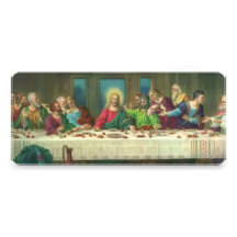 Vintage Last Supper with Jesus Christ and Apostles Custom Invitations