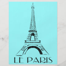 vintage le paris flyer design