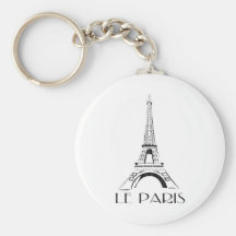 vintage le paris key chain