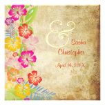 Vintage/Leis/Luau/hibiscusWedding Invitations