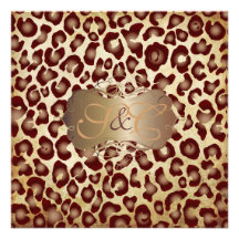 Vintage Leopard spots + swirls Announcements