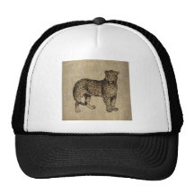 Vintage Leopard Trucker Hat