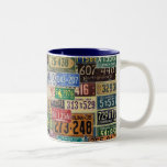 Vintage License Plates Coffee Mugs