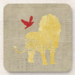 Vintage Lion Coaster cork coasters