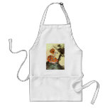Vintage Little Miss Muffet w Spider Nursery Rhyme Aprons