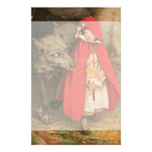 Vintage Little Red Riding Hood Jessie Wilcox Smith Stationery