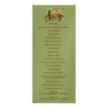 Vintage Love Birds Wedding Program Announcement