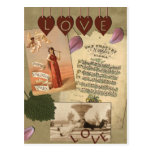 Vintage Love Postcard