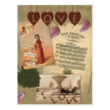 Vintage Love Postcard