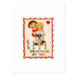 vintage love postcard
