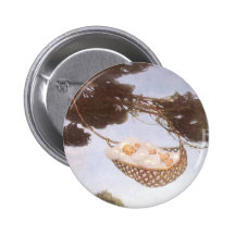 Vintage Lullaby, Rock Bye Baby Jesse Willcox Smith Button