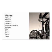 Vintage machinery business cards
