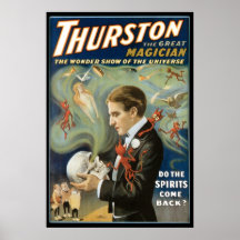 Vintage Magic Poster; Thurston, The Great Magician