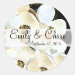 Vintage Magnolia Wedding Stickers