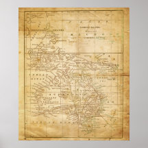 Vintage Map of Australasia archival print