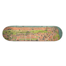 Vintage Map of Edinburgh Scotland (1935) Skate Board Deck