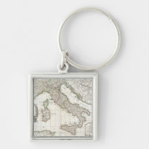Vintage Map of Italy (1770) Keychains