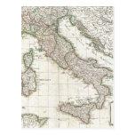 Vintage Map of Italy (1770) Post Cards