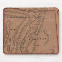 Vintage Map of The Forks, Maine - Mouspad Mouse Pad