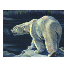 Vintage Marine Mammal, Polar Bear, Iceberg Arctic Personalized Invitations