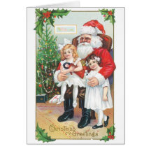 Vintage Merry Christmas Card - Family