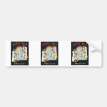 Vintage Mexico Hotel Bumper Sticker