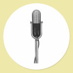 Vintage Microphone stickers