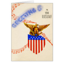 Vintage Military Birthday Card