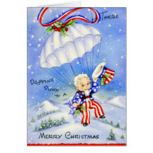 Vintage Military Christmas Card