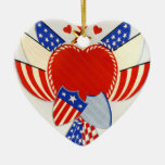 Vintage Military Valentine Ornament