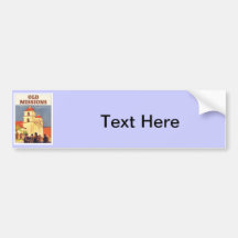 Vintage Missions Santa Barbara Bumper Stickers
