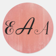 Vintage Monogram Sticker
