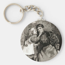 Vintage Mother and Daughter Keychains