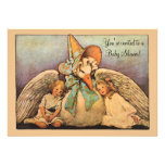 Vintage Mother Goose Children Twins Baby Shower Personalized Announcements