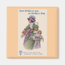 Vintage Mothers Day Magnet