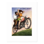 Vintage Motorcycle Post Card