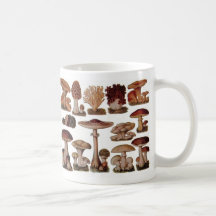 Vintage Mushroom Coffee Mugs