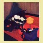 Vintage Music Art Deco Pianist Piano Player Lounge posters