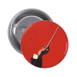 Vintage Music, Conductor's Hand Holding a Baton buttons